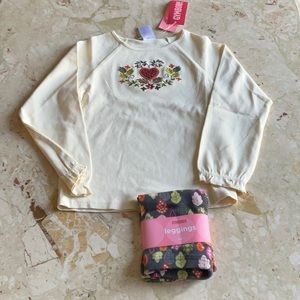 NWT Gymboree girls set, size 5, 100% cotton